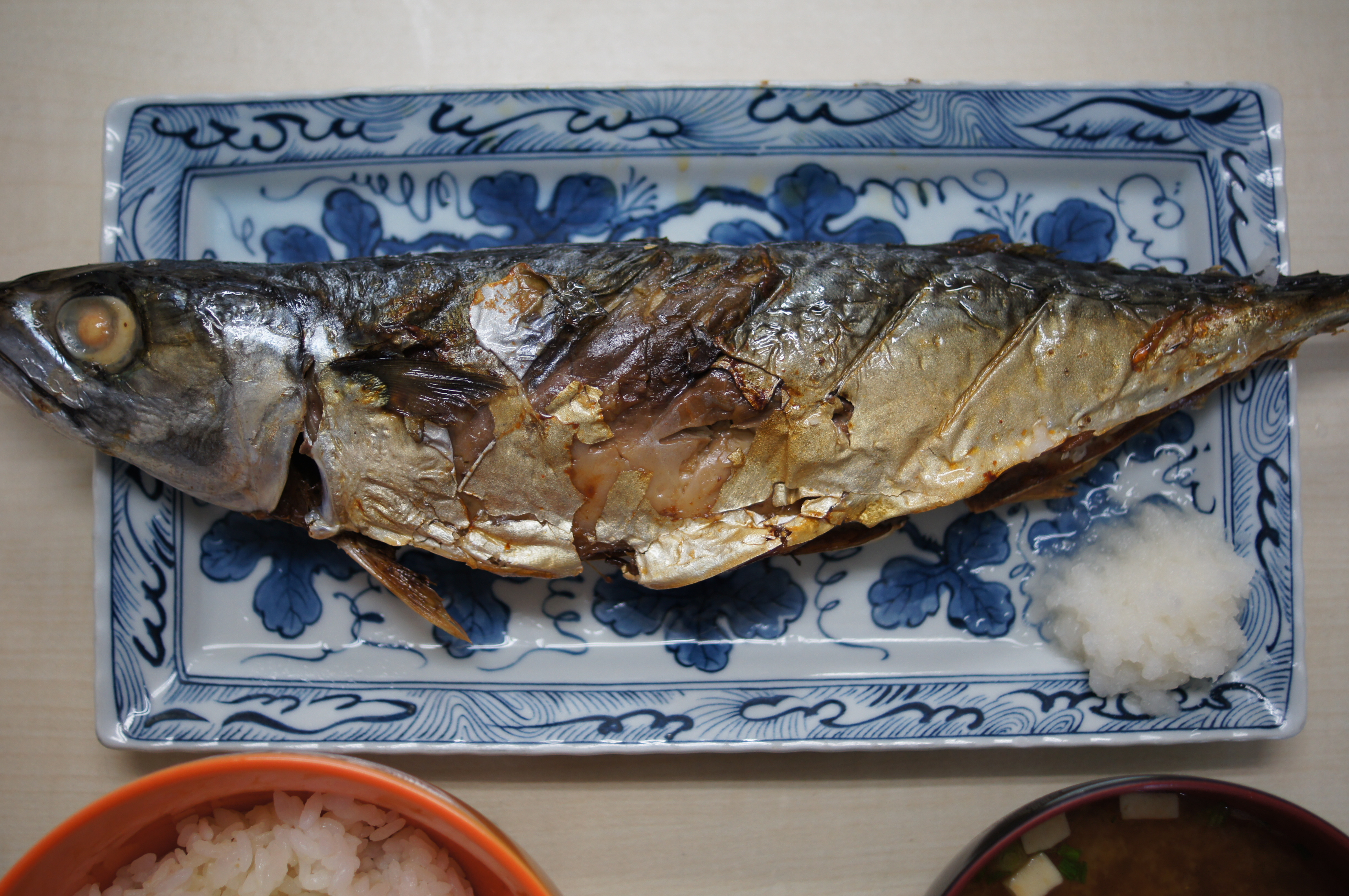 図1：今日の晩ごはんは焼き魚